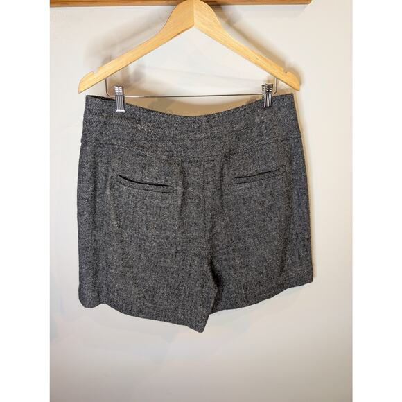 WRAP LONDON Women's Gray Tweed Shorts Size 12 NWT Linen Wool Silk Luxury UK - Picture 10 of 13